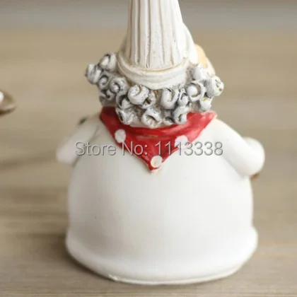 (2 шт./компл.) Статуэтка шеф-повара из смолы с высокой шляпой скульптура аксессуары