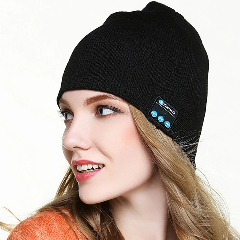 2018 Новый Для женщин мужчин Шапка-бини Беспроводной Bluetooth шапочка говорить Кепки