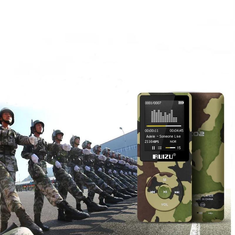 MP3 плеер ruidu X02 Hifi APE/FLAC/WAV 8 Гб 1,8 ''экран 80 часов спортивный музыкальный mp3-плеер fm-радио диктофон электронная книга