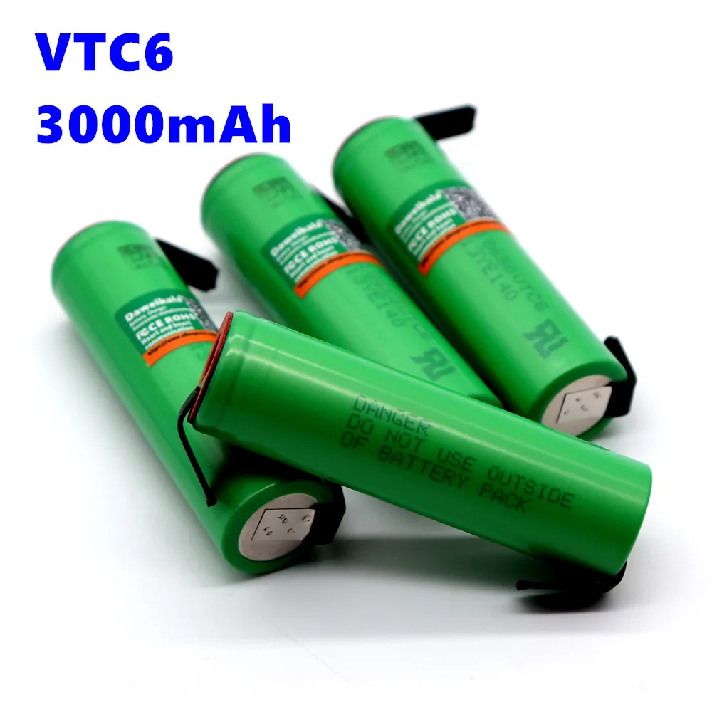 Новый оригинальный аккумулятор 3 7 V 3000 MAH 18650 для us18650 sony VTC6 30A игрушечные