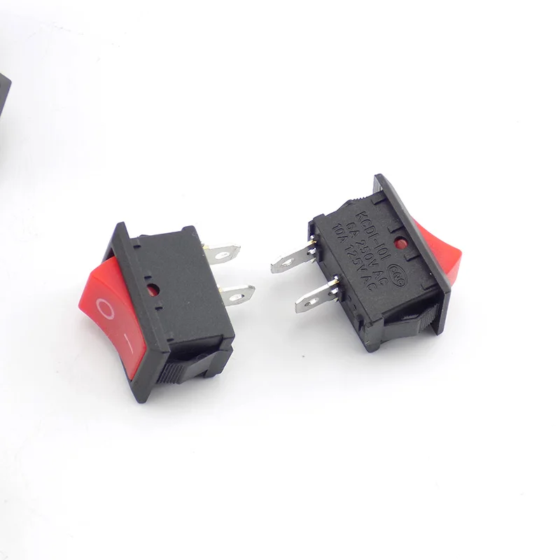 5 шт. двухштырьковый настенный выключатель для лодки 6A 250VAC/ 10A 125vac 15*21