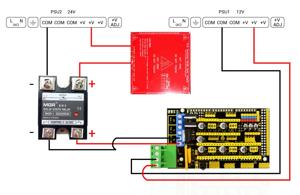 Dforce 3d принтер с подогревом модуль питания высокий ток SSR комплект MOSFET обновление RAMPS 1,4 reprap
