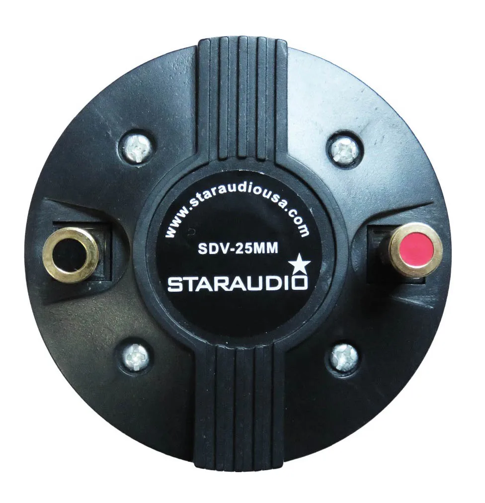 STARAUDIO пара 25 мм 8 Ом 1000 Вт Титановый Компрессионный винтовой рожок PA DJ диско аудио питание динамик твитеры драйвер SDV-25MM