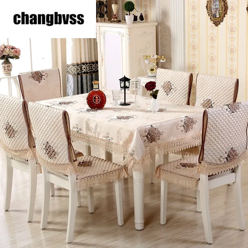 13 шт./компл. прямоугольная скатерть с кружевными краями и рисунком счастливого