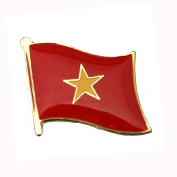 Марокканский флаг булавка-бабочка сделанная из железной латунной пластины