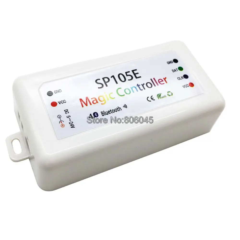 DC5-24V 2048 Пиксели SP105E Bluetooth RGB светодиодный пиксельный контроллер для WS2811 WS2812B SK6812