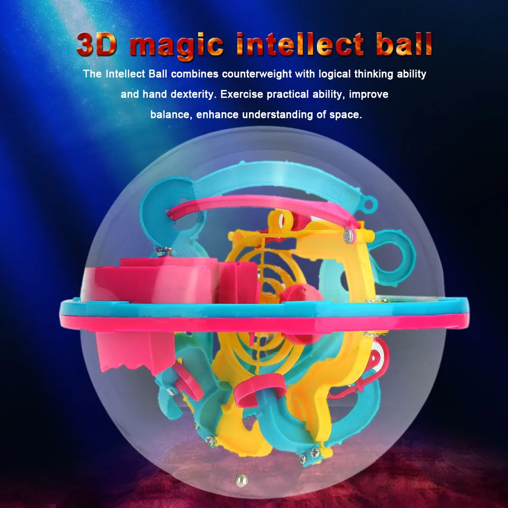 Оптовая продажа 3D Волшебная Головоломка мяч надувные игрушки шар интеллекта