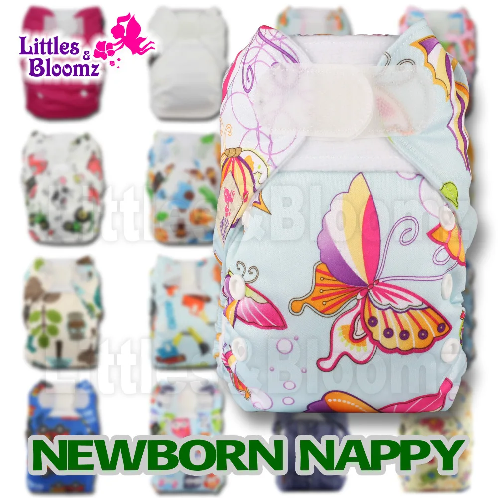 [Littles & Bloomz] Моющиеся Многоразовые Тканевые карманные подгузники одного размера