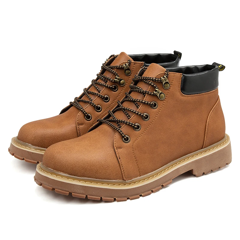 Новый стиль Для Мужчин's Повседневное Ботильоны из натуральной кожи мужчин s