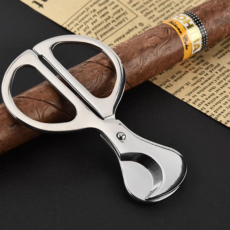 

1 Pc Cigar Scissors Portable Stainless Steel Metal Cigar Cutter Tobacco Cigar Cutting Blade Smoke Machine