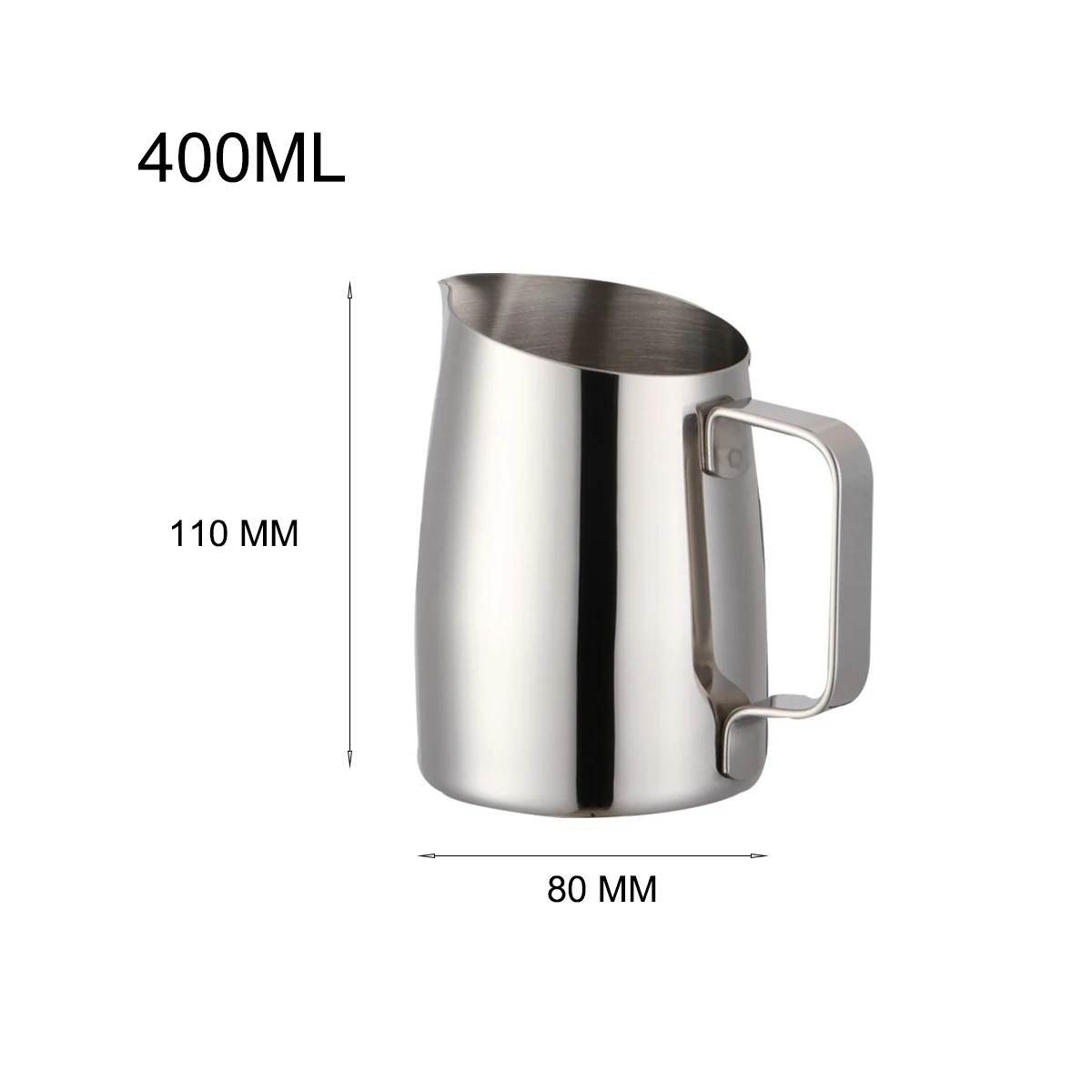 400ML Coffee Pull Cup Stainless Steel Frothing Pitcher Barista Milk Jug Frother Pot | Дом и сад