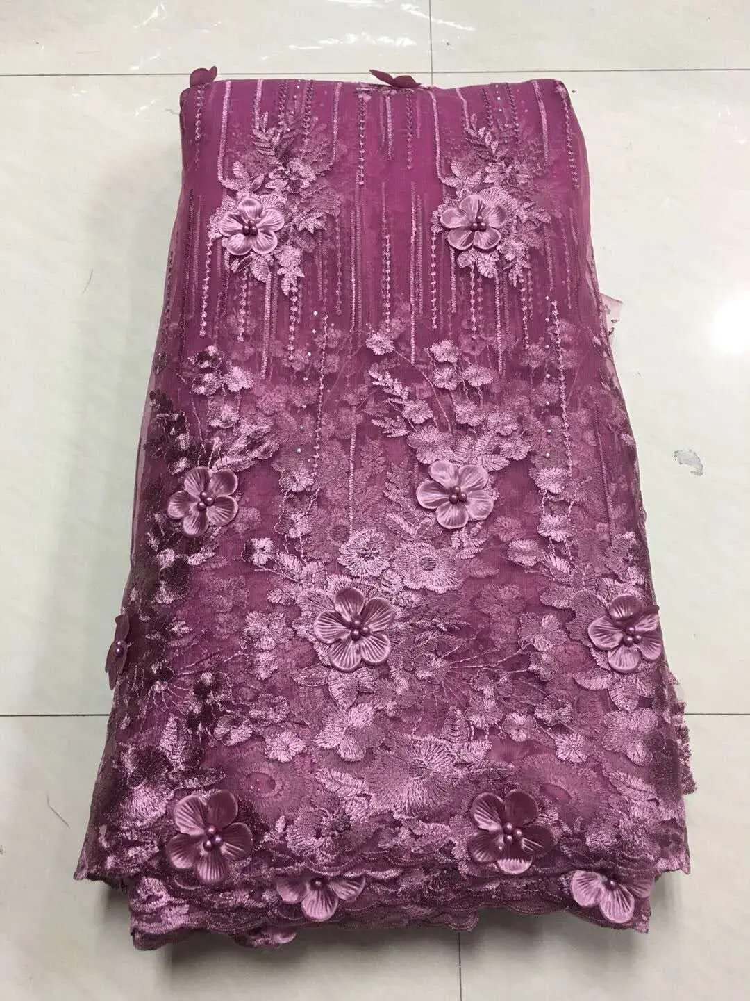 2018 Latest French Nigerian Lace Fabrics High Quality Tulle African Laces Fabric Wedding ALC-ZJ112 | Дом и сад