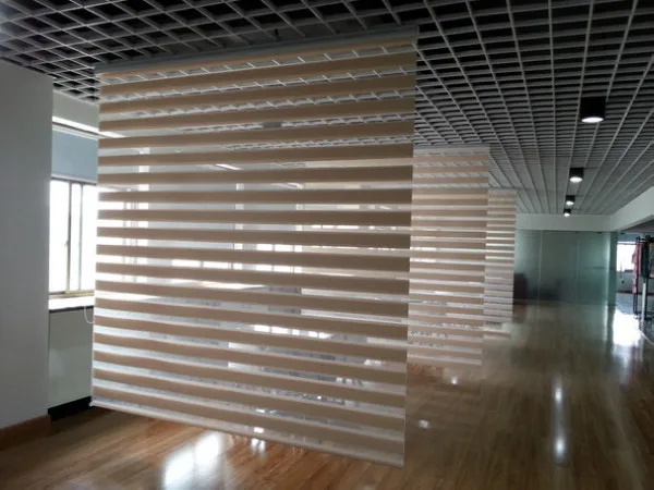 Занавески на заказ из 100% полиэстера и льна полосатые шторы бежевого цвета