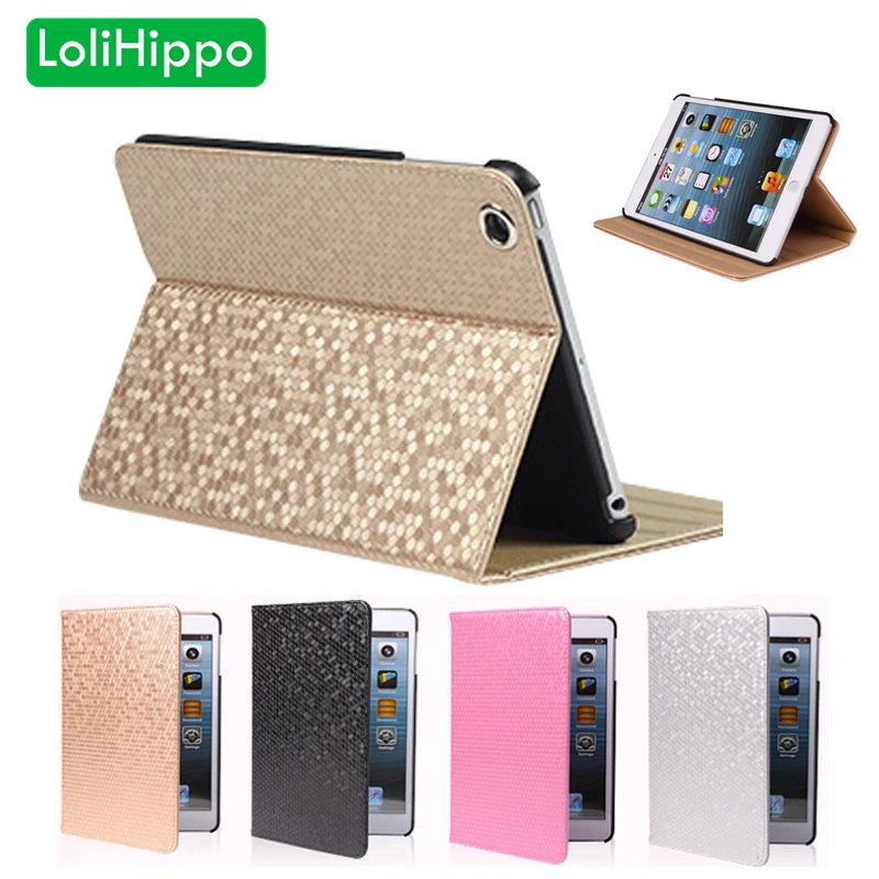 LoliHippo ультратонкий сверкающие из искусственной кожи чехол для Apple iPad 2/3/4 5 6 Air 1 2 A1566