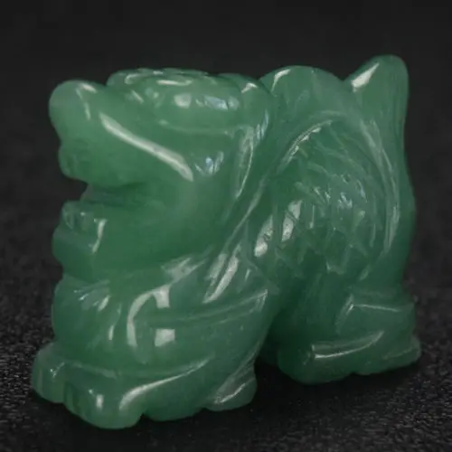 Бесплатная доставка Новый 52 мм натуральный китайский Аква нефрит резная статуя