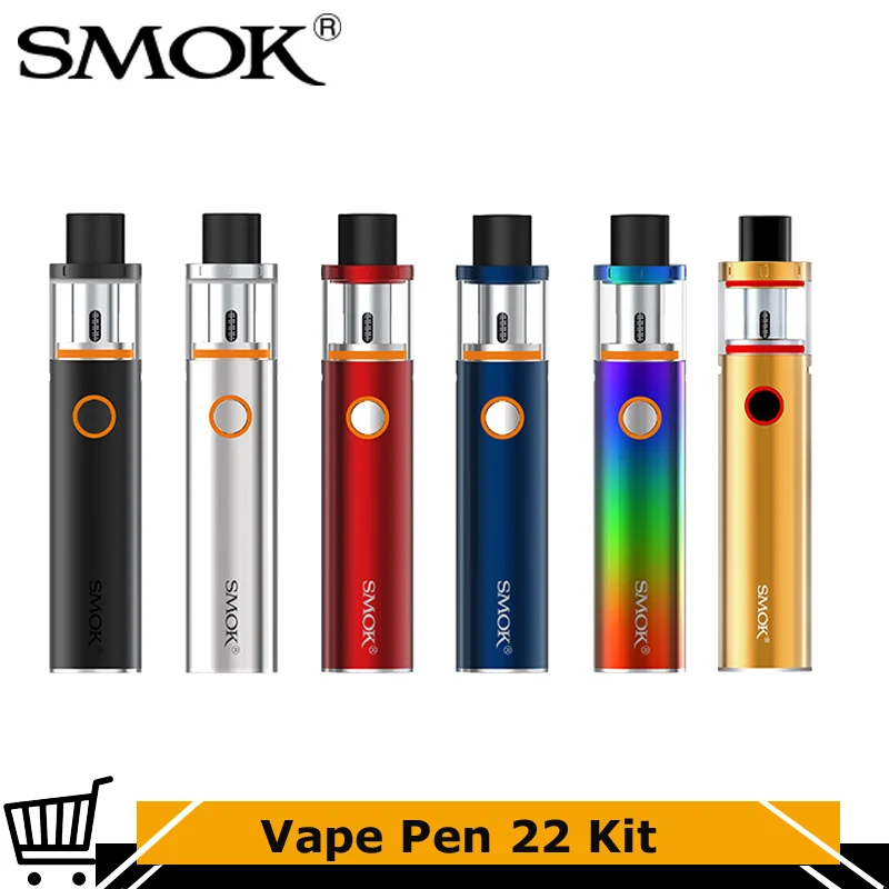 Набор вейп ручек Smok 22 светодиодная электронная сигарета встроенный аккумулятор