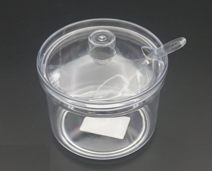 Acrylic Sugar &amp Creamer Pots condiment seasoning bowl salt shaker bottle kitchen can | Дом и сад