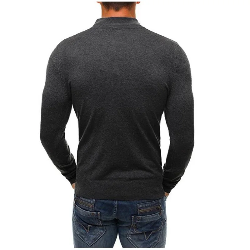 Men'S Pullover Sweaters 2019 New Fashion Brand Casual Sweater Turtleneck Slim Fit Knitting Mens Men 3XL | Мужская одежда