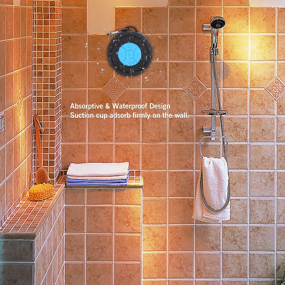 IPX7 водонепроницаемый Bluetooth динамик открытый портативный беспроводной сабвуфер громкий динамик Душ велосипедные колонки с присоской