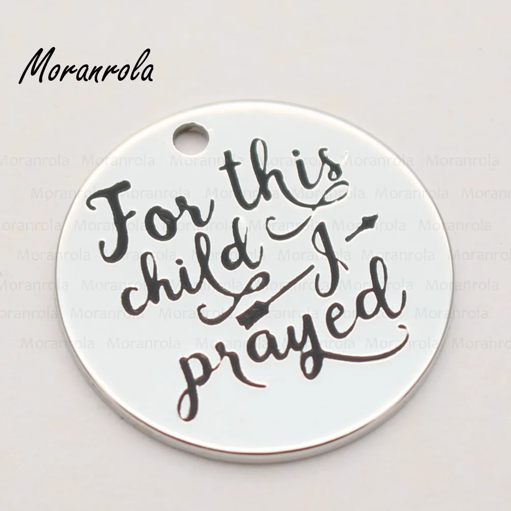 New Arrivals &quotFor This Child I Prayed &quotNecklace &ampkeychain charm Gift for Mom Adoption Mother's Jewelry Christmas gift |