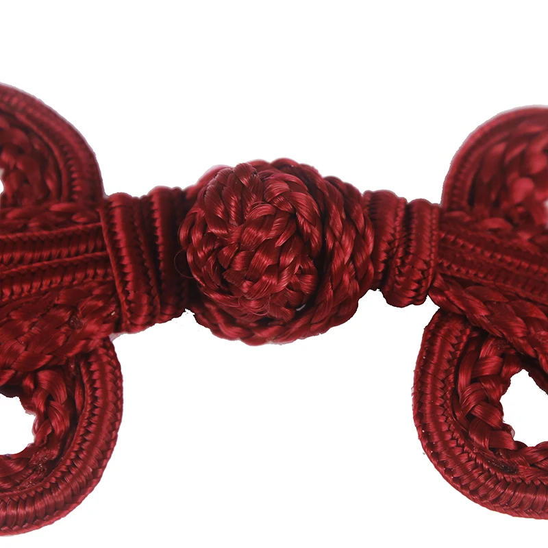 50 комплектов большая красная плетеная застежка с узлом для пришивания украшение