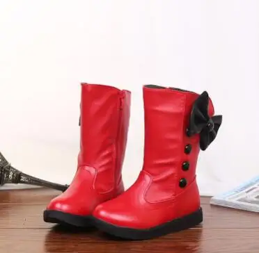 Winter Children Casual Shoes Toddler Male Female Child Boots Boys Girls Sneakers Bowknot girl boots | Детская одежда и обувь