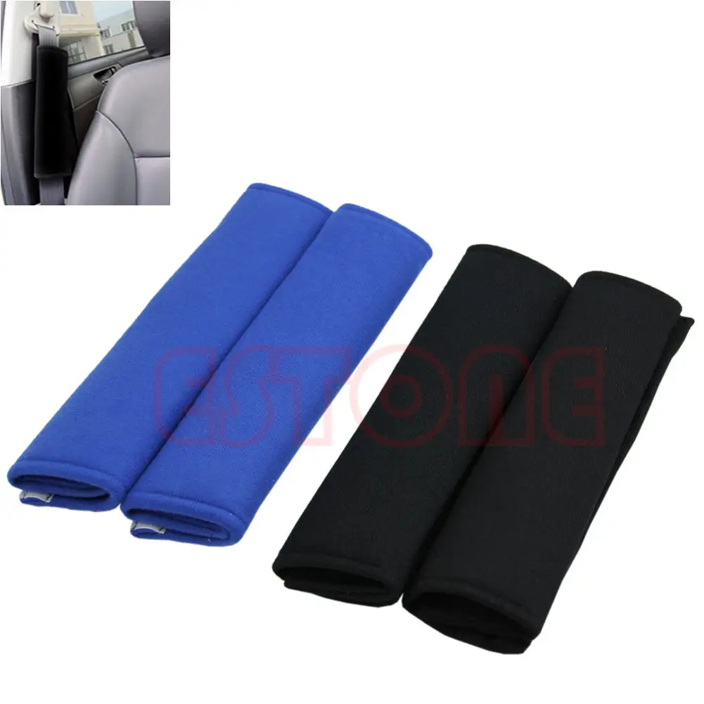 

M68B 2pcs Comfortable Car Safety Seat Belt Shoulder Pads Cover Cushion Harness Pad
