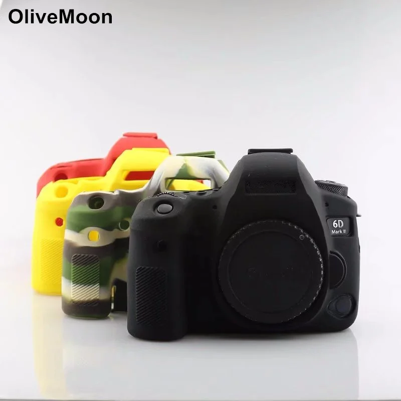 Мягкий силиконовый резиновый чехол для корпуса камеры Canon EOS 6DII 6D Mark II 6D2 защитный |