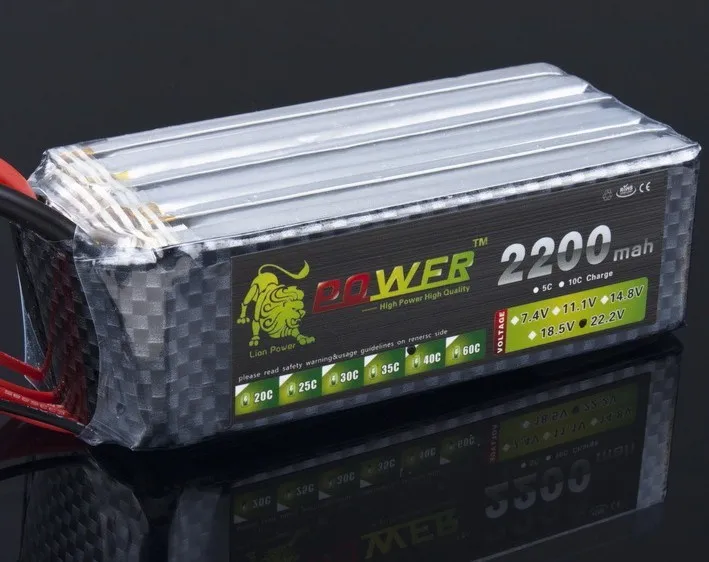 Lion Power Lipo battery 22.2V 2200MAH 40C 6S Max 45C fast charing RC | Игрушки и хобби