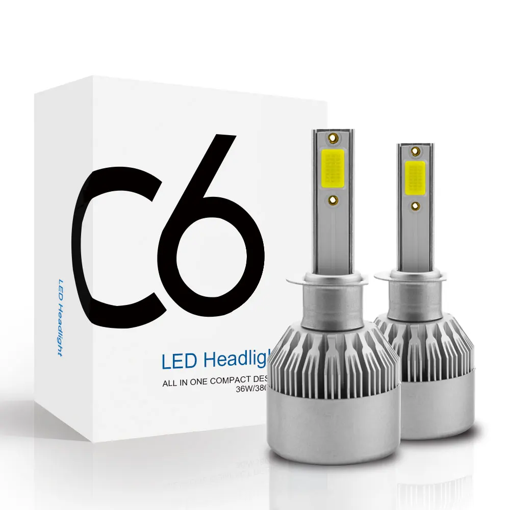 TXVSO8 C6 светодиодная Автомобильная фара H7 LED H4 Лампа HB2 H1 H3 H11 HB3 9005 HB4 9006 9004 9007 72 Вт 8000lm