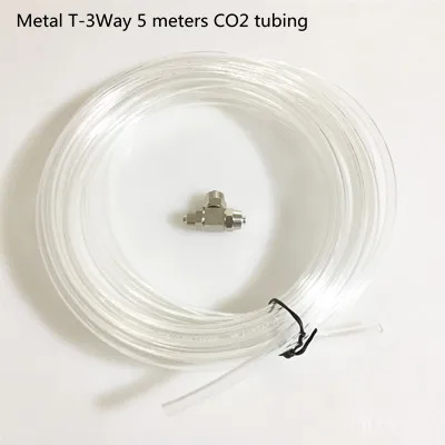 Аквариум co2 система быстрый разъем металл высокое давление сопротивление соединения 3 сплиттер с co2 Трубки барометр регулирующий клапан - Цвет: A