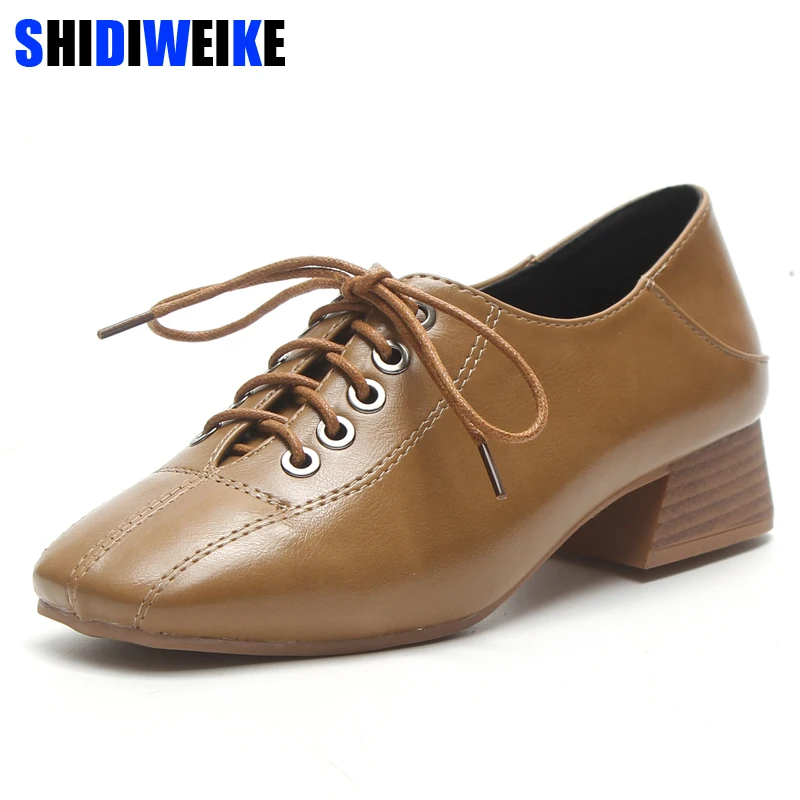 SHIDIWEIKE/100% г. Настоящая фотография туфли лодочки на высоком каблуке из