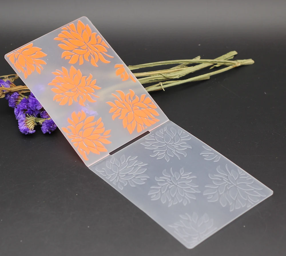 PLASTIC EMBOSSING FOLDERS flower romantic sunflower DIY scrapbook album card gift packing decoration cutting dies paper craft | Дом и сад