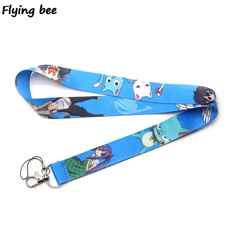 Flyingbee модный брелок ремешок значок ремешки мобильный телефон веревка для ключей