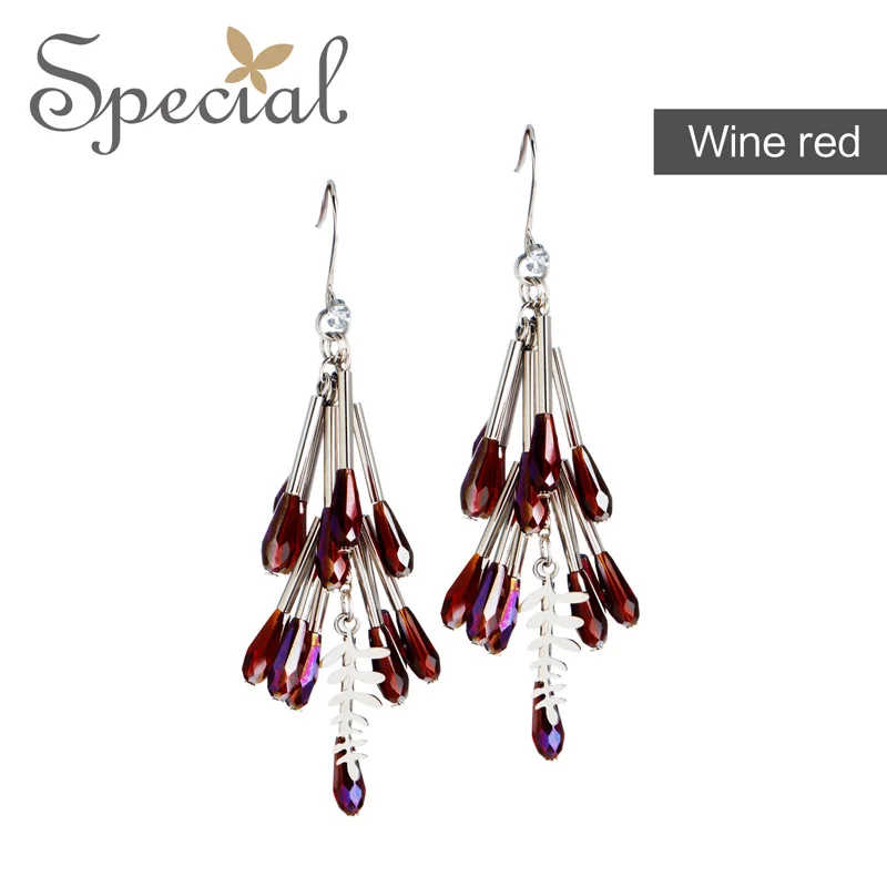 Wine ear hoop Специальные, необычные женские серьги, темперамент, высокая холодная серьга, крючок, линия серьги, цвет, мода, карнавал S2185E - Окраска металла: Wine ear hoop