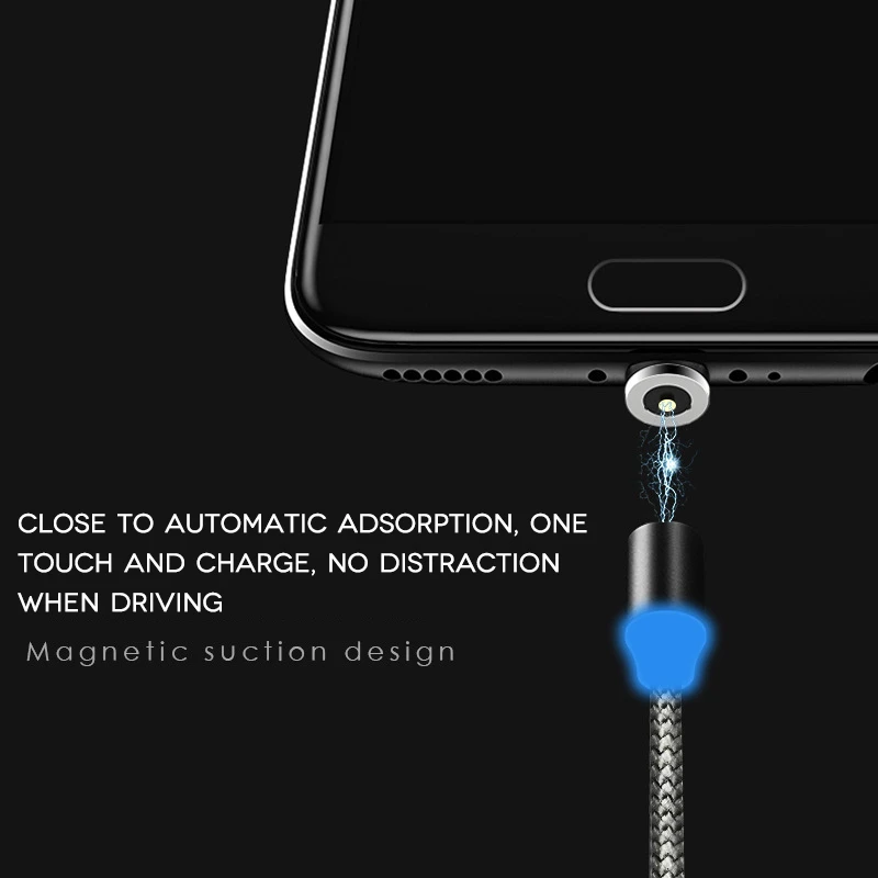 360 градусов Магнитный зарядный кабель для IPhone X XS Быстрая зарядка Micro usb type C кабель для передачи данных для Android кабели для мобильных телефонов