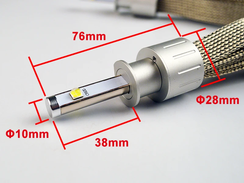 Hipppcron 2*40 Вт 80 Вт H1 H4 H7 H8 H9 H11 9005 9006 светодиодный фонарь XHP50 9600LM 12 V-24 V комплект все в одном 6000K белые Автомобильные фары(1 комплект
