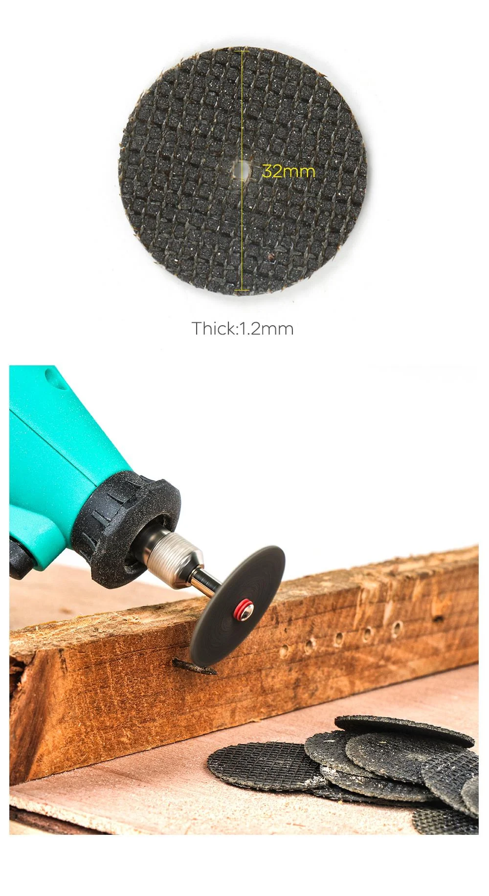 Tungfull аксессуары 60 шт. алмазный режущий диск деревообрабатывающий для Dremel мини-сверла шлифовальный Циркулярный пильный диск Металлообработка