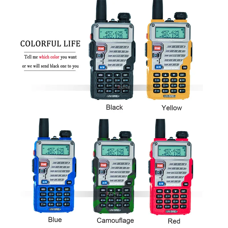 Baofeng UV-5RE портативная рация UHF VHF CB радиостанция 128CH двухсторонняя радио UV-5R обновленная UV 5RE Портативная радиостанция для охоты