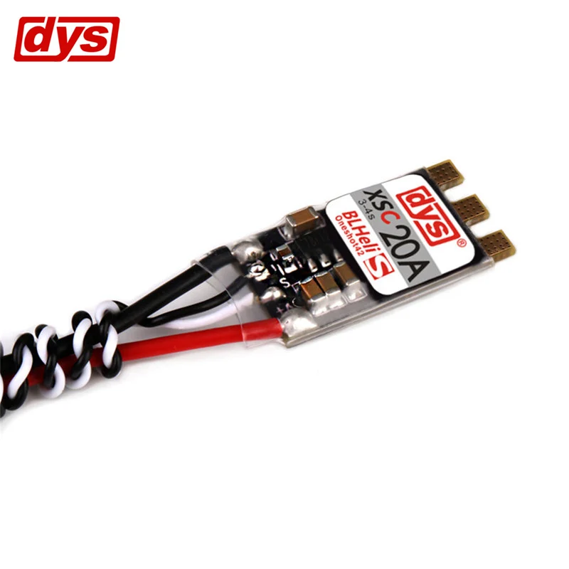 Оригинальный DYS XSC 20A 3 4 S ESC BLHeli_S поддерживает Oneshot125 Oneshot42 Multishot для высокой
