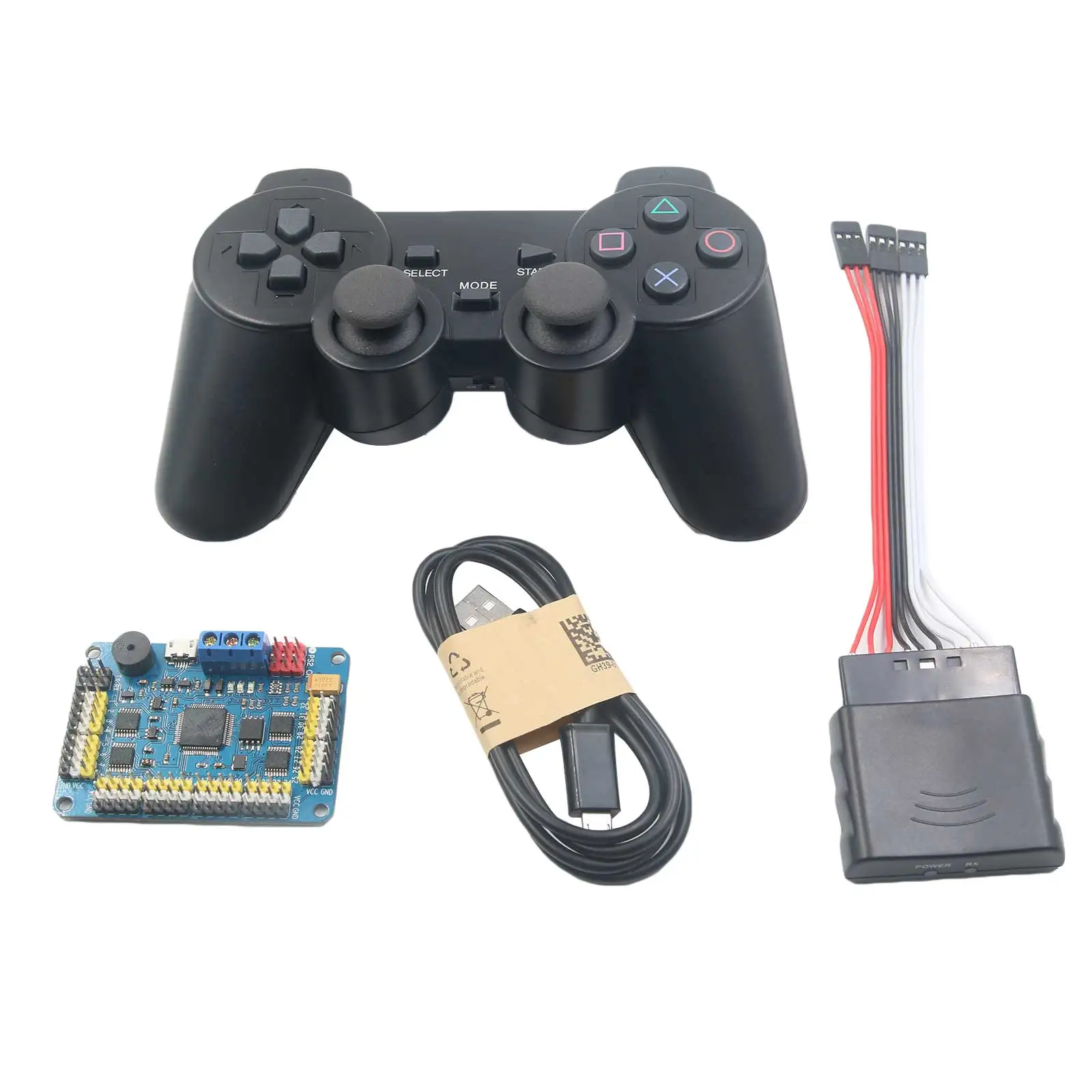 

32-канальная плата сервоуправления и робот PS2, контроллер и ручка приемника для платформы Arduino Robot DIY