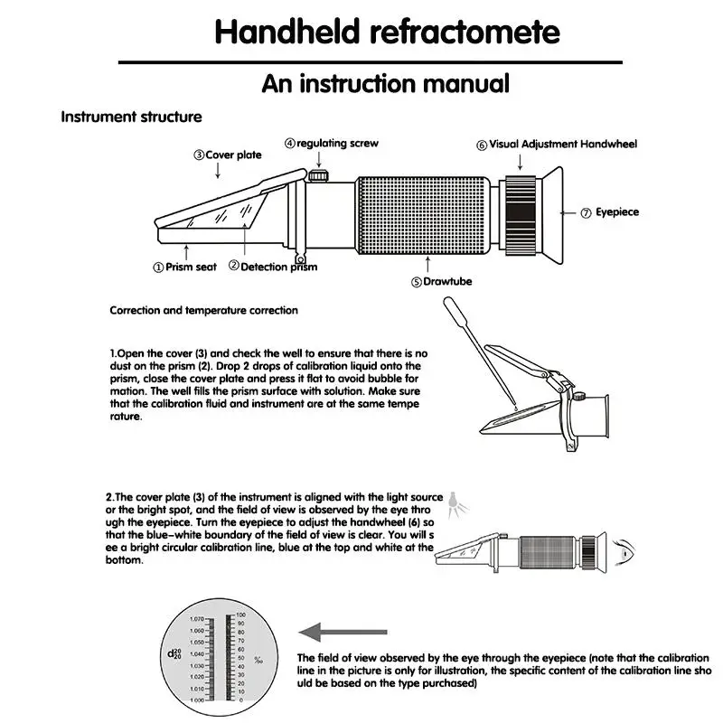 Портативный рефрактометр brix спиртовые счетчики портативный гидрометр тестер 0 40%