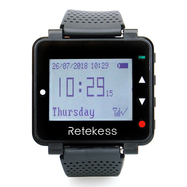 RETEKESS система вызова ресторана беспроводные пейджеры 1 хост приемника+ 4 приемника часов+ 1 ретранслятор сигнала+ 30 Кнопка вызова