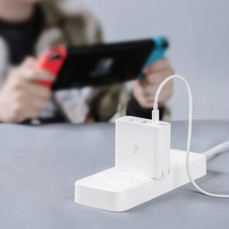 Оригинальное USB-зарядное устройство Youpin ZMI 65 Вт 3 порта для Android iOS переключатель