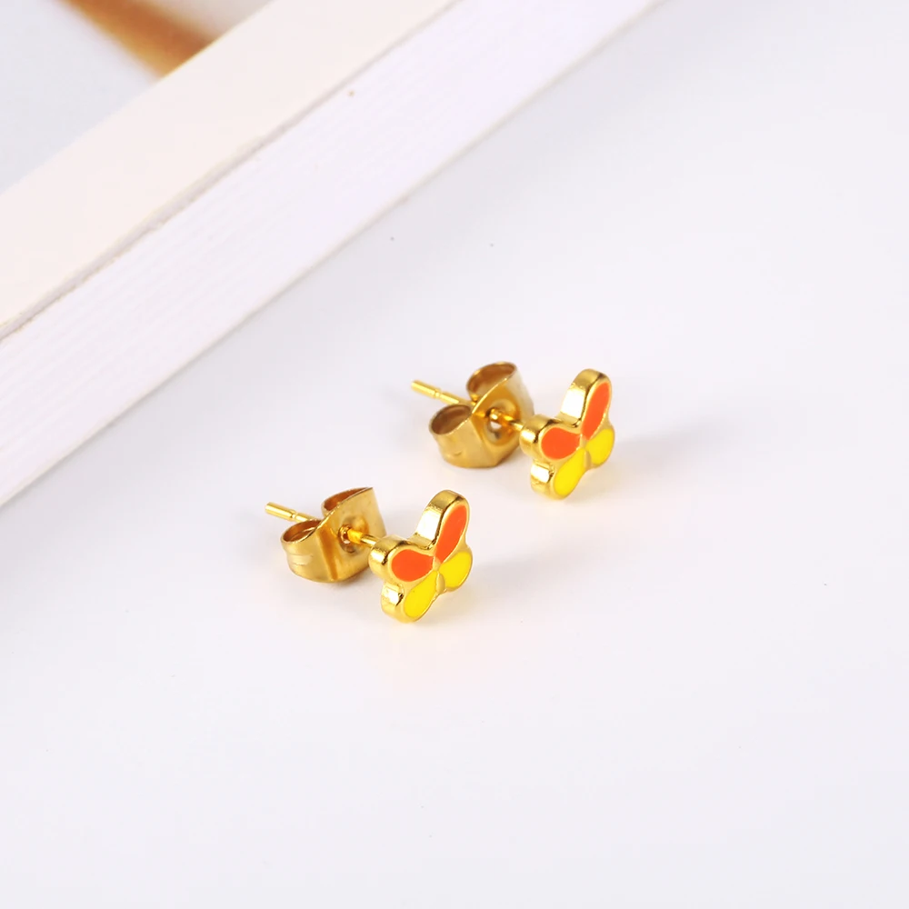 Ювелирные изделия OUFEI из нержавеющей стали женские серьги-гвоздики модные