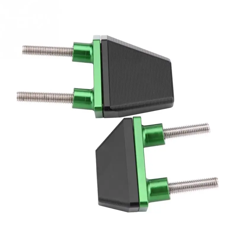 2 шт мотоциклетные Ползунки с рамкой, защита от падения, защита для Kawasaki Z800 Z1000 Z750, защита для мотоцикла, черный, зеленый - Цвет: green