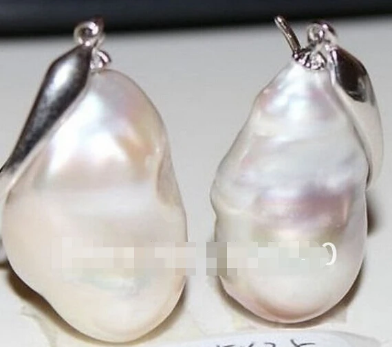 Бесплатная доставка пара огромных Австралийское Южно-морское подлинное белое