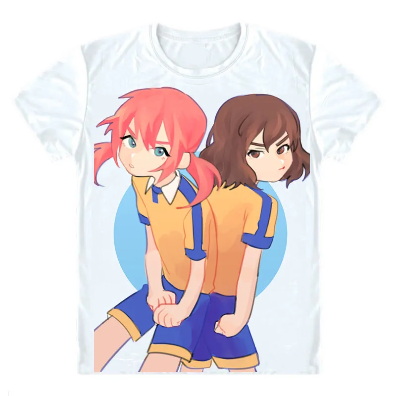 Футболки Inazuma Eleven GO 2 Chrono Stone многостильные рубашки с коротким рукавом Irebun Tenma Matsukaze