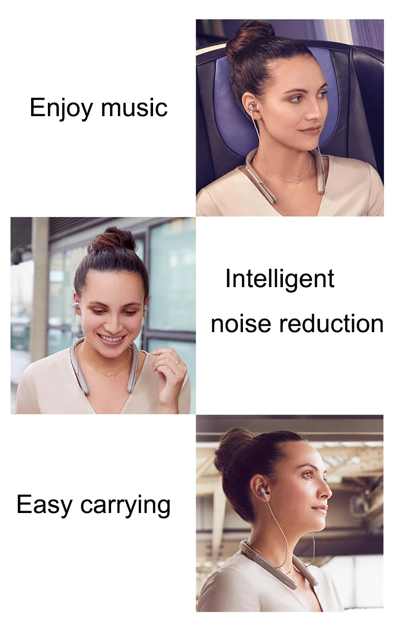 Оригинальная Беспроводная bluetooth-гарнитура SONY WI-1000X Hi-Res с креплением на шею, высококачественные наушники с шумоподавлением