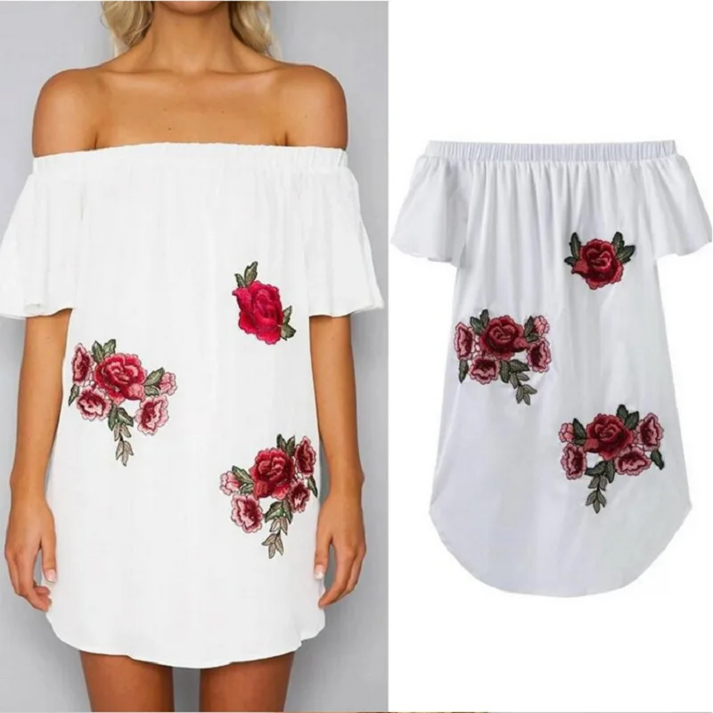 2018 Европейская и американская Новая модная женская одежда с вышивкой без